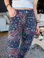 Pantalon Droit Bandana