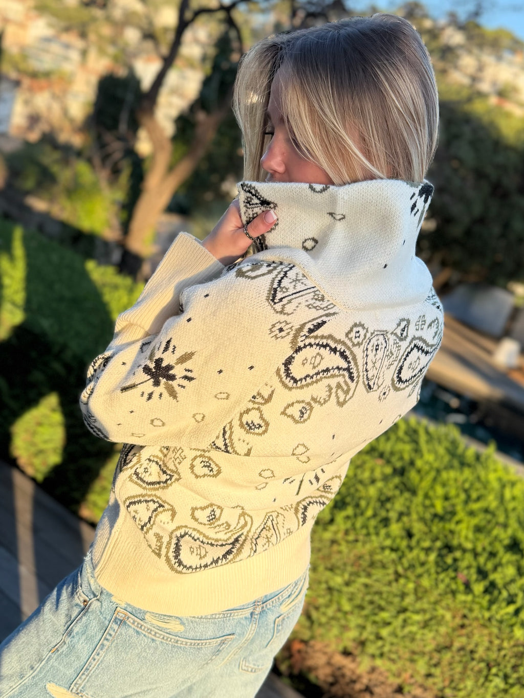 Veste Zippé Bandana