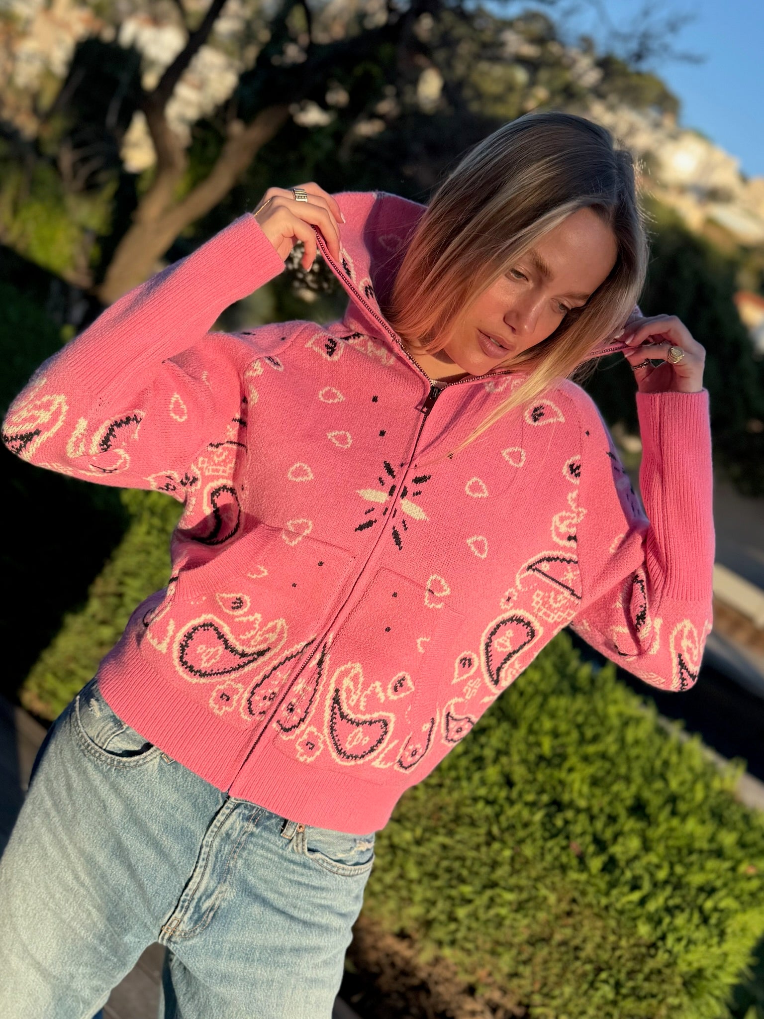 Veste Zippé Bandana