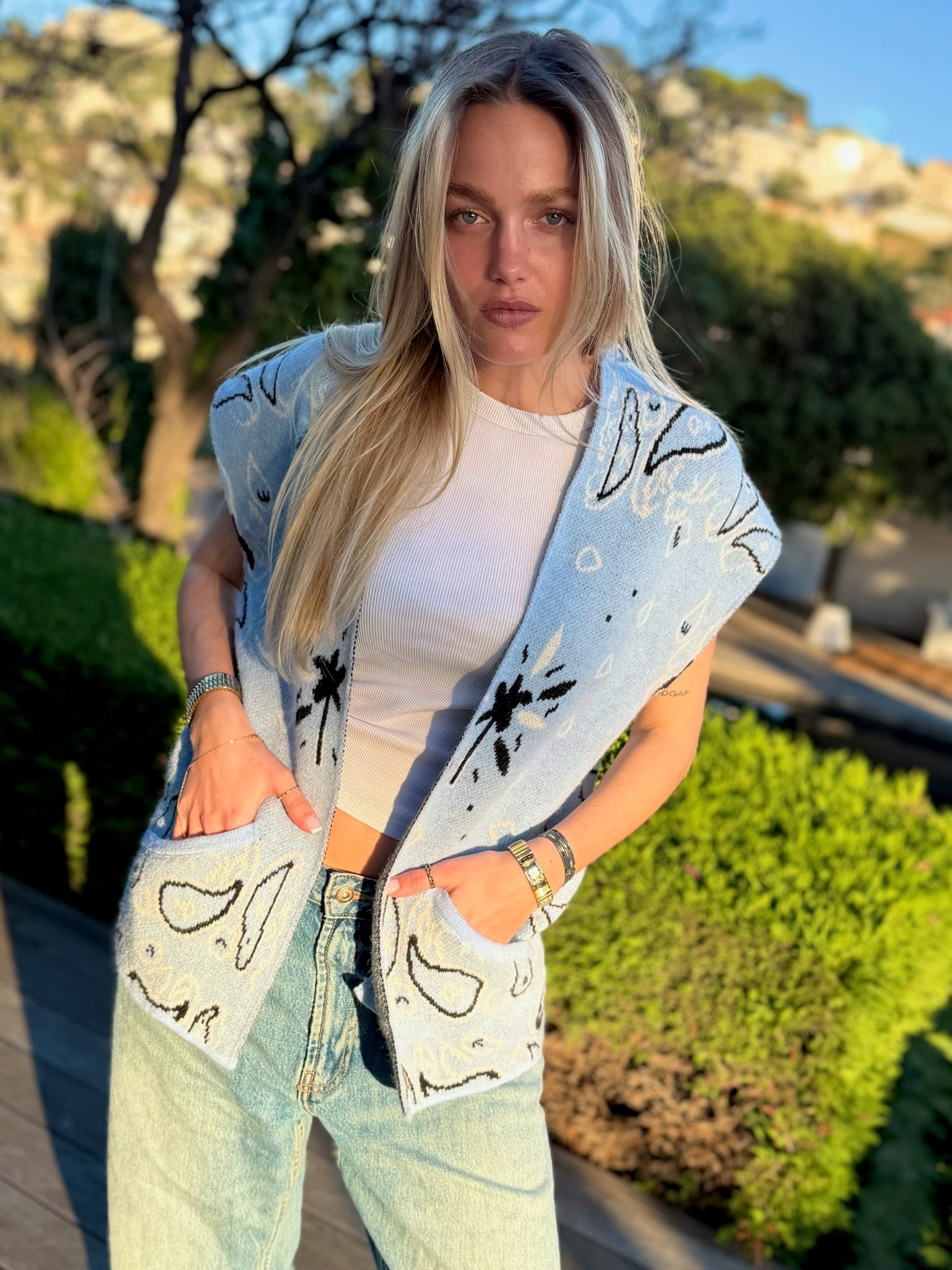 Veste sans manche Bandana